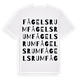 Fågelsrum ordlek t-shirt