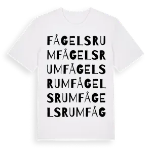 Fågelsrum ordlek t-shirt – ekologisk bomull t-shirt från Pinshirt