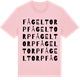 Pink Cotton t-shirt med Fågeltorp ordlek t-shirt