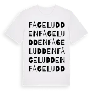 Fågeludden ordlek t-shirt – ekologisk bomull t-shirt från Pinshirt