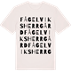 Vintage White t-shirt med Fågelviks herrgård ordlek t-shirt