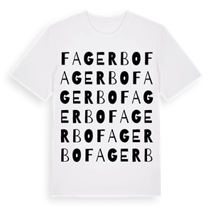 Fagerbo ordlek t-shirt – ekologisk bomull t-shirt från Pinshirt