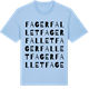 Blue Soul t-shirt med Fagerfallet ordlek t-shirt