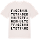 Vintage White t-shirt med Fagerhultet ordlek t-shirt