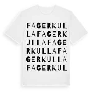 Fagerkulla ordlek t-shirt – ekologisk bomull t-shirt från Pinshirt