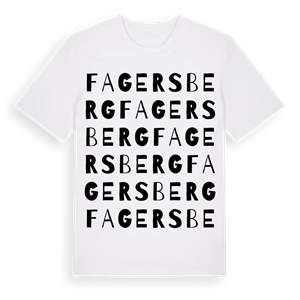 Fagersberg ordlek t-shirt – ekologisk bomull t-shirt från Pinshirt