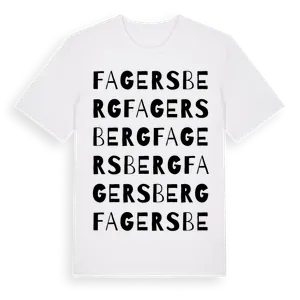 Fagersberg ordlek t-shirt – ekologisk bomull t-shirt från Pinshirt