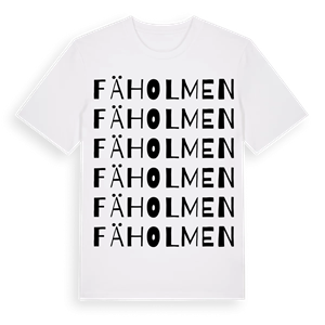 Fäholmen ordlek t-shirt – ekologisk bomull t-shirt från Pinshirt