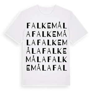 Falkemåla ordlek t-shirt – ekologisk bomull t-shirt från Pinshirt