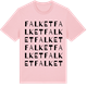 Pink Cotton t-shirt med Falket ordlek t-shirt