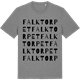Mid Heather Gray t-shirt med Falktorpet ordlek t-shirt