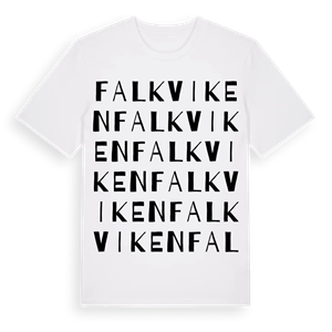 Falkviken ordlek t-shirt – ekologisk bomull t-shirt från Pinshirt