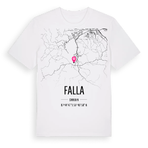 Falla karta t-shirt – ekologisk bomull t-shirt från Pinshirt