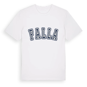 Falla college t-shirt – ekologisk bomull t-shirt från Pinshirt