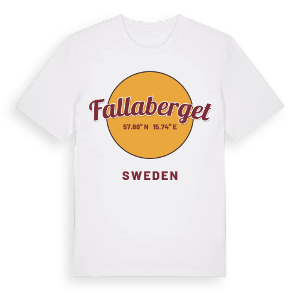 Fallaberget cirkel t-shirt – ekologisk bomull t-shirt från Pinshirt