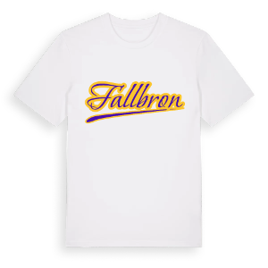 Fallbron baseball t-shirt – ekologisk bomull t-shirt från Pinshirt