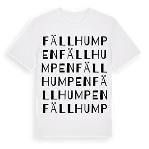 Fällhumpen ordlek t-shirt – ekologisk bomull t-shirt från Pinshirt