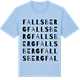 Blue Soul t-shirt med Fallsberg ordlek t-shirt
