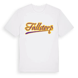 Fallstorp baseball t-shirt – ekologisk bomull t-shirt från Pinshirt