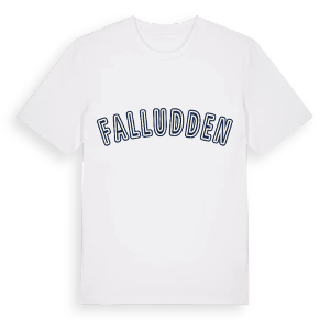 Falludden college t-shirt – ekologisk bomull t-shirt från Pinshirt
