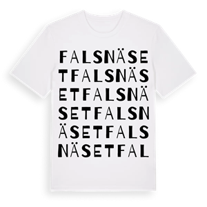 Falsnäset ordlek t-shirt – ekologisk bomull t-shirt från Pinshirt