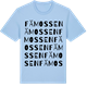 Blue Soul t-shirt med Fämossen ordlek t-shirt