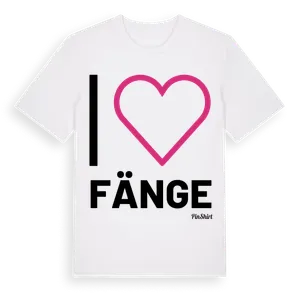 Jag älskar Fänge t-shirt stort tryck – ekologisk bomull t-shirt från Pinshirt