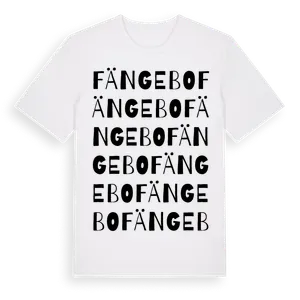 Fängebo ordlek t-shirt – ekologisk bomull t-shirt från Pinshirt