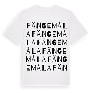 Fängemåla ordlek t-shirt – ekologisk bomull t-shirt från Pinshirt