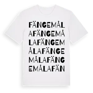 Fängemåla ordlek t-shirt – ekologisk bomull t-shirt från Pinshirt