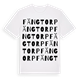 White t-shirt med Fängtorp ordlek t-shirt