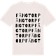 Vintage White t-shirt med Fängtorp ordlek t-shirt