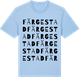 Blue Soul t-shirt med Färgestad ordlek t-shirt