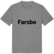 Mid Heather Gray t-shirt med Farsbo fetstil t-shirt