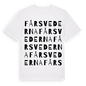 Fårsvederna ordlek t-shirt – ekologisk bomull t-shirt från Pinshirt