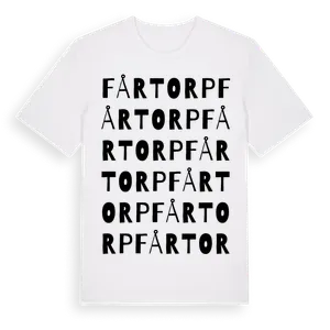 Fårtorp ordlek t-shirt – ekologisk bomull t-shirt från Pinshirt