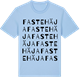 Blue Soul t-shirt med Fastehäja ordlek t-shirt