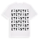 White t-shirt med Fästet ordlek t-shirt