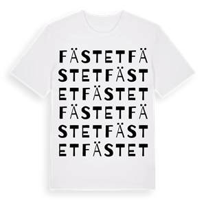 Fästet ordlek t-shirt – ekologisk bomull t-shirt från Pinshirt