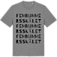 Mid Heather Gray t-shirt med Femnummersskälet ordlek t-shirt
