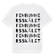 Femnummersskälet ordlek t-shirt