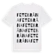White t-shirt med Fetebråna ordlek t-shirt