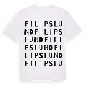 Filipslund ordlek t-shirt – ekologisk bomull t-shirt från Pinshirt
