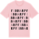 Pink Cotton t-shirt med Finnarp ordlek t-shirt
