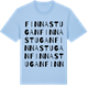 Blue Soul t-shirt med Finnastugan ordlek t-shirt