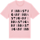 Pink Cotton t-shirt med Finnastugan ordlek t-shirt