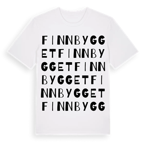 Finnbygget ordlek t-shirt – ekologisk bomull t-shirt från Pinshirt