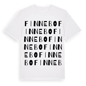 Finnebo ordlek t-shirt – ekologisk bomull t-shirt från Pinshirt