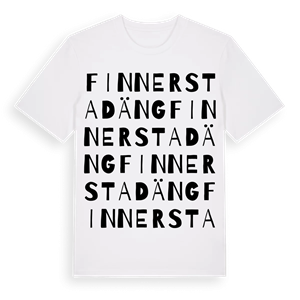 Finnerstad äng ordlek t-shirt – ekologisk bomull t-shirt från Pinshirt