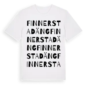 Finnerstad Äng ordlek t-shirt – ekologisk bomull t-shirt från Pinshirt